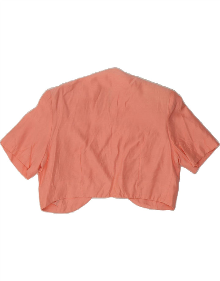 ANTICOLI Womens Magia Bolero Jacket UK 12 Medium Pink Acrylic Vintage ANTICOLI and Second-Hand ANTICOLI from Messina Hembry 