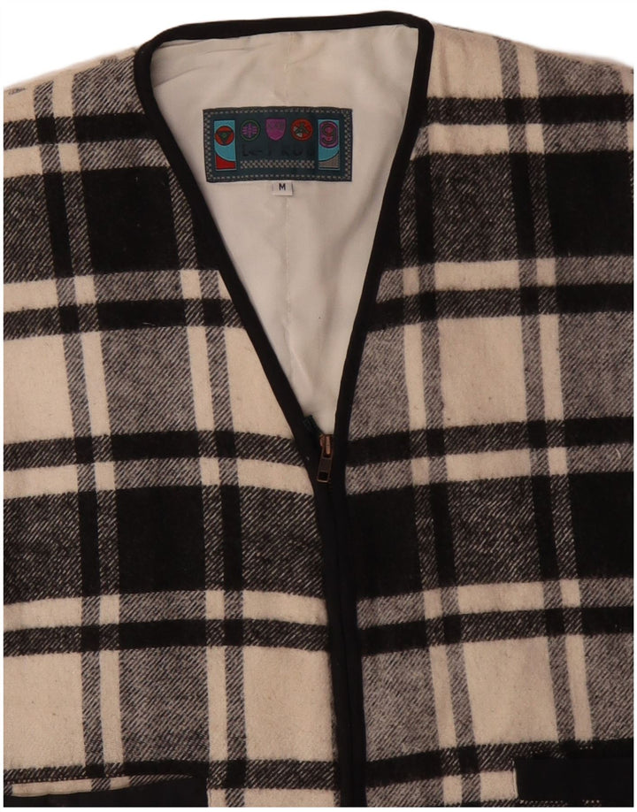 Gilet da uomo Le Frog UK 38 medio lana a quadri neri