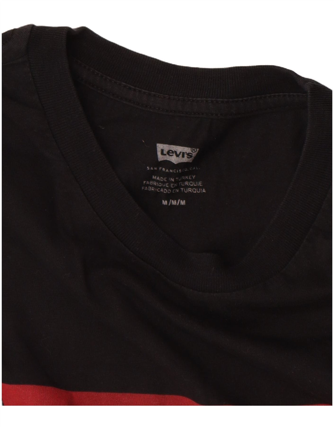 T-shirt grafica da uomo LEVI'S nera media