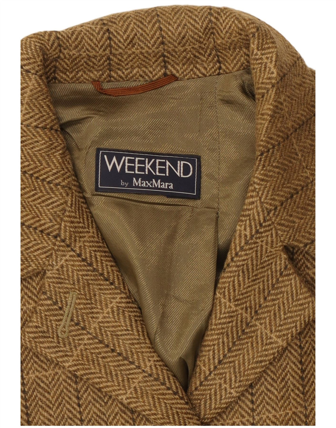 Giacca blazer da weekend da donna Max Mara UK 16 Large Brown Check Classic