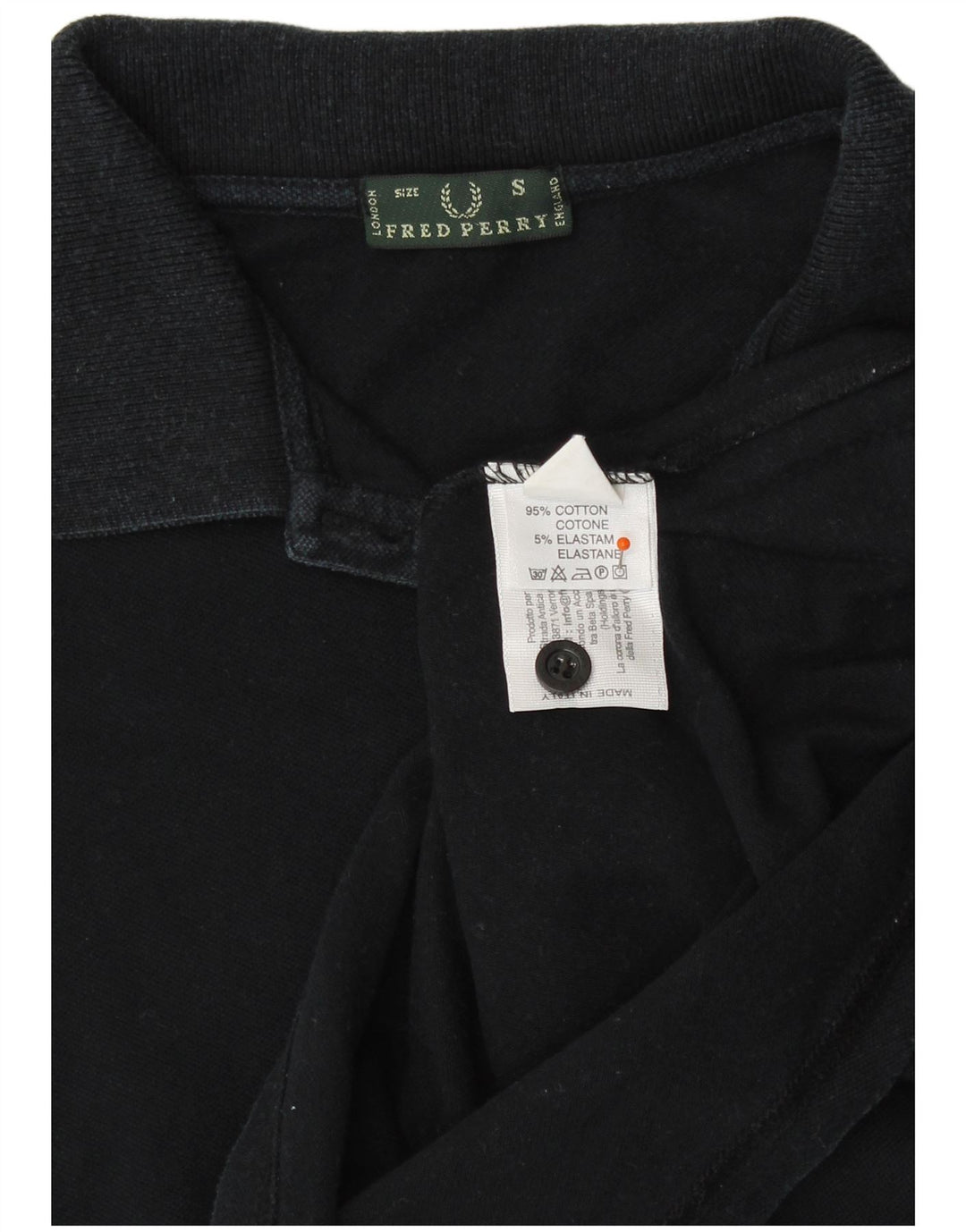 Polo da donna FRED PERRY UK 8 piccola in cotone nero