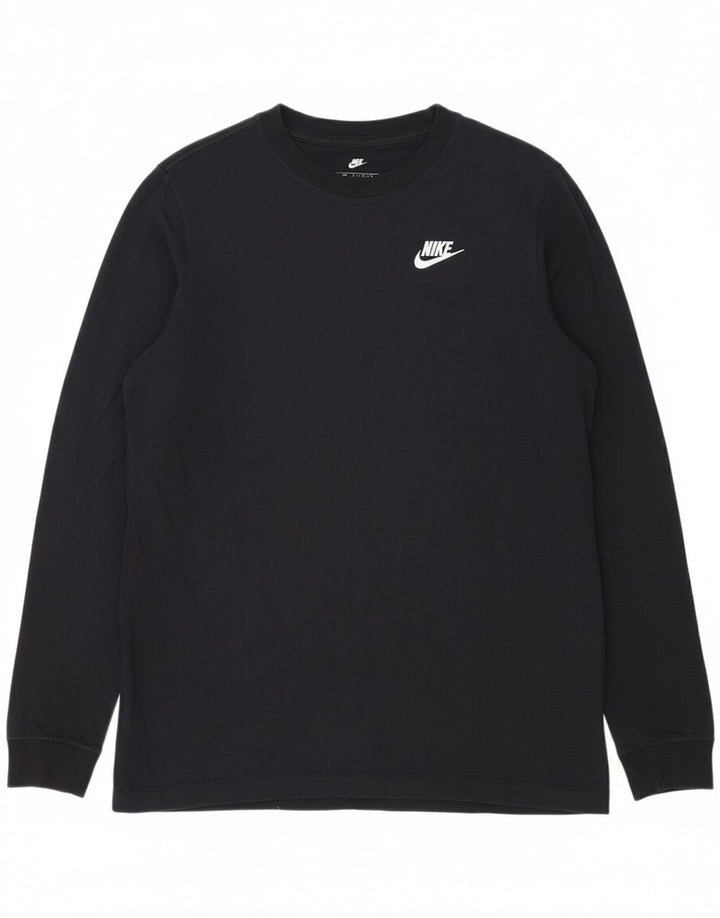 NIKE Womens Top Long Sleeve UK 18 XL Navy Blue Polyester