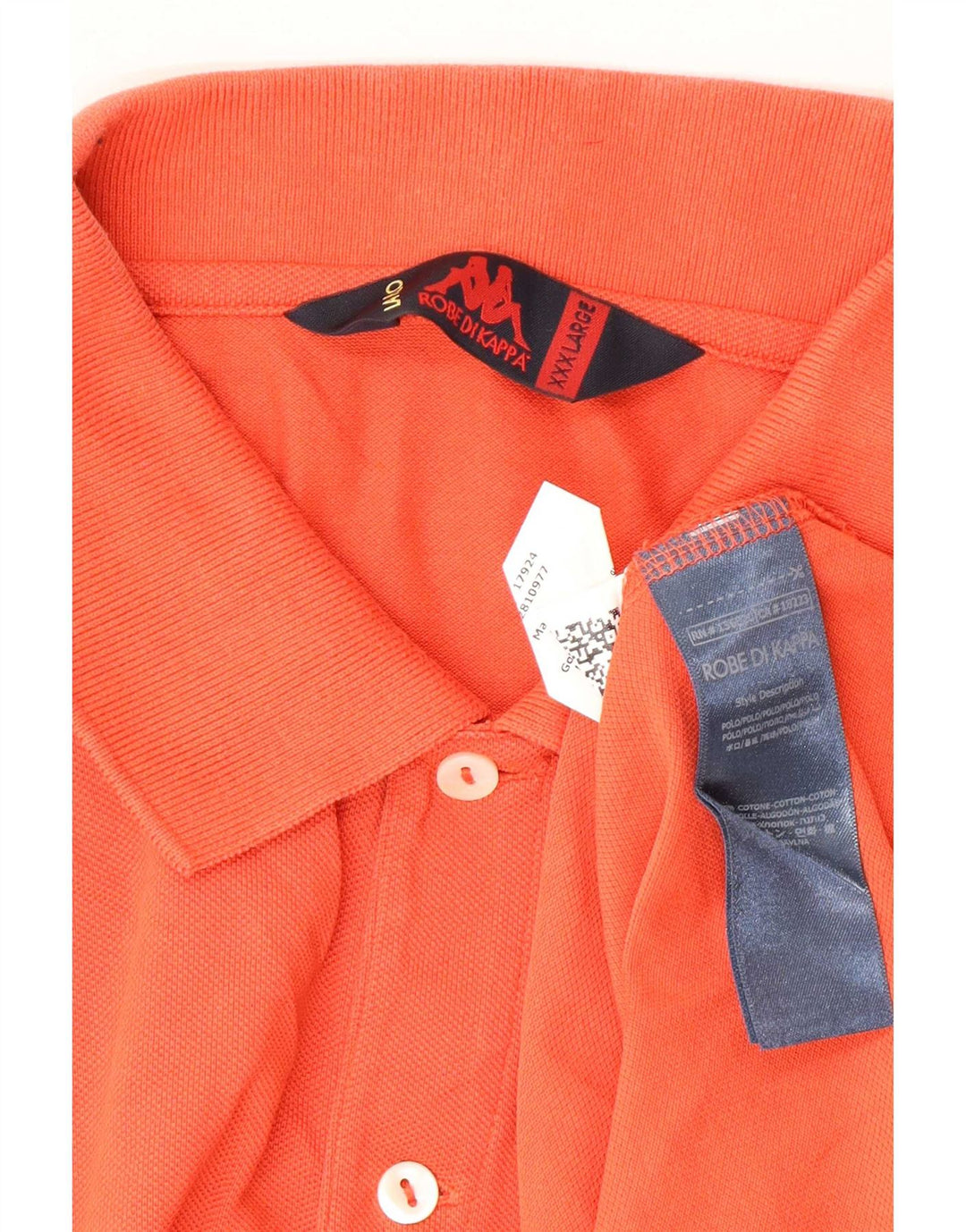 Polo Kappa Uomo 3XL Cotone Arancione