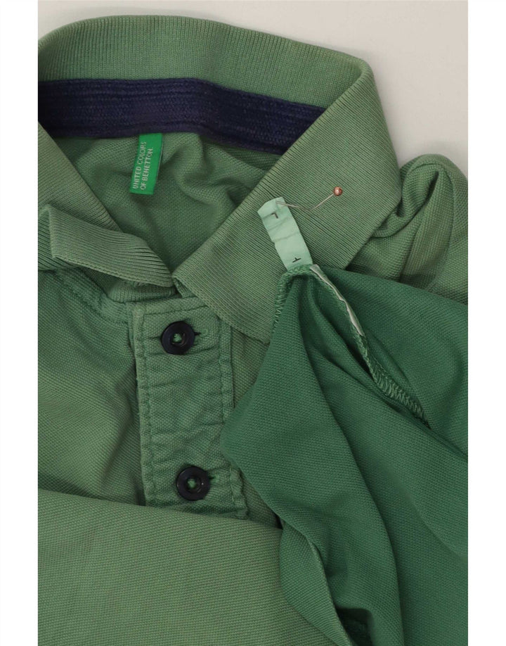 Polo Benetton Uomo Large Verde