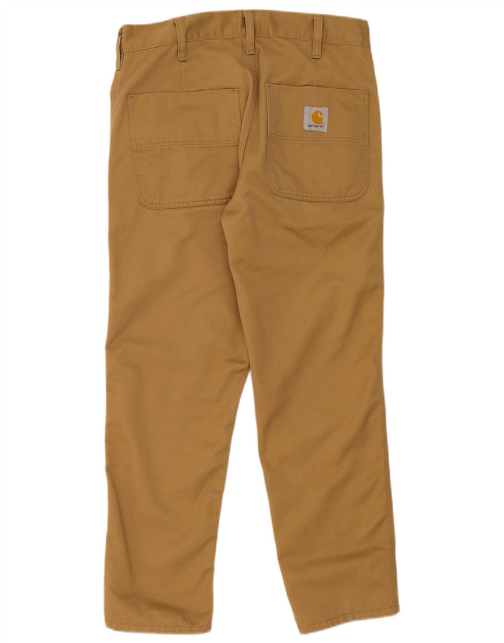 Pantaloni chino con pegging da uomo Carhartt W30 L27 poliestere beige