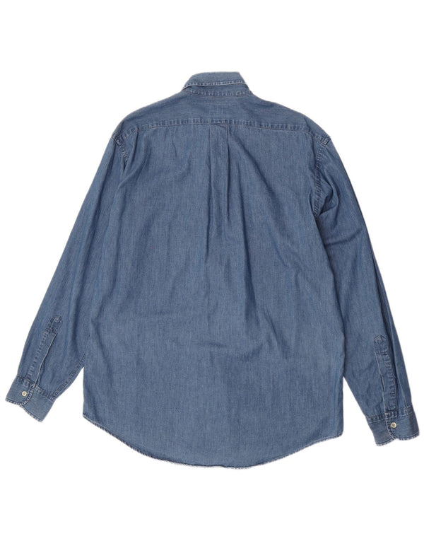 Camicia Trussardi Uomo Denim Large Blu