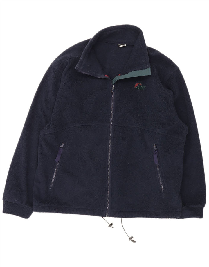 Giacca in pile da uomo LOWE ALPINE UK 42 XL Poliestere blu navy