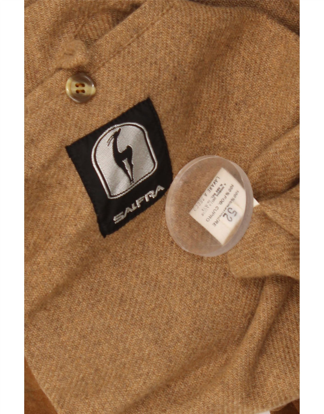 Giubbotto bomber in pelle scamosciata da uomo Salfra IT 52 XL in pelle marrone