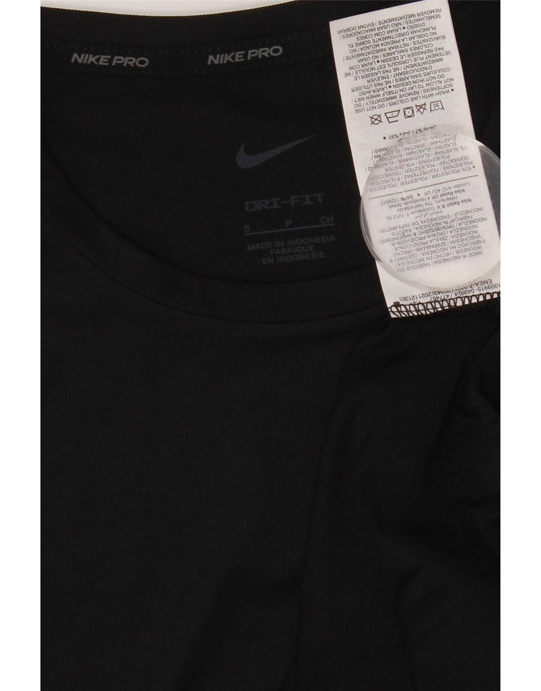 T-shirt Nike Dri Fit da uomo, piccola, in poliestere nero