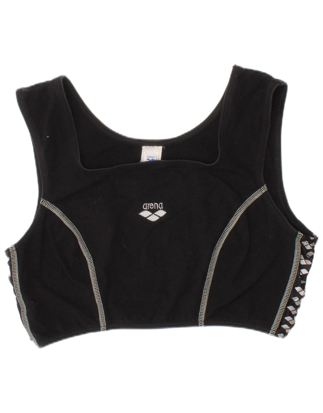 Reggiseno da donna Arena Top in cotone nero medio