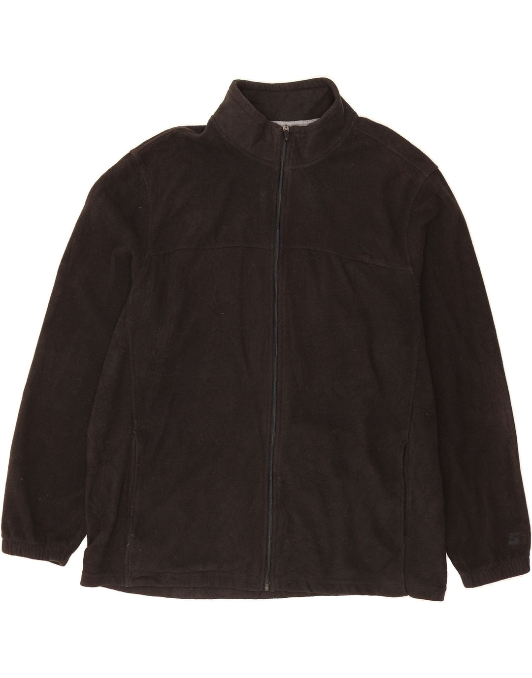 STARTER Mens Fleece Jacket UK 50/52 2XL Black Polyester Vintage Starter and Second-Hand Starter from Messina Hembry 