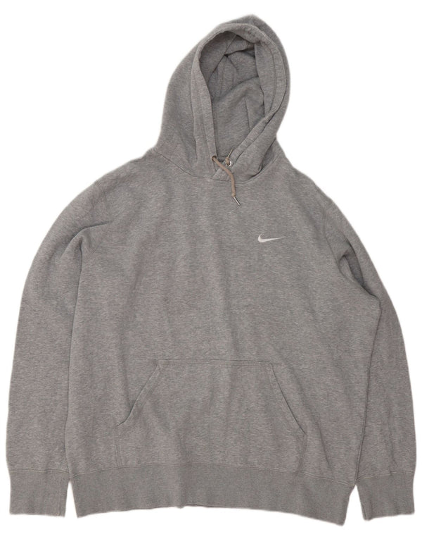 Felpa con cappuccio da uomo Nike XL in cotone grigio