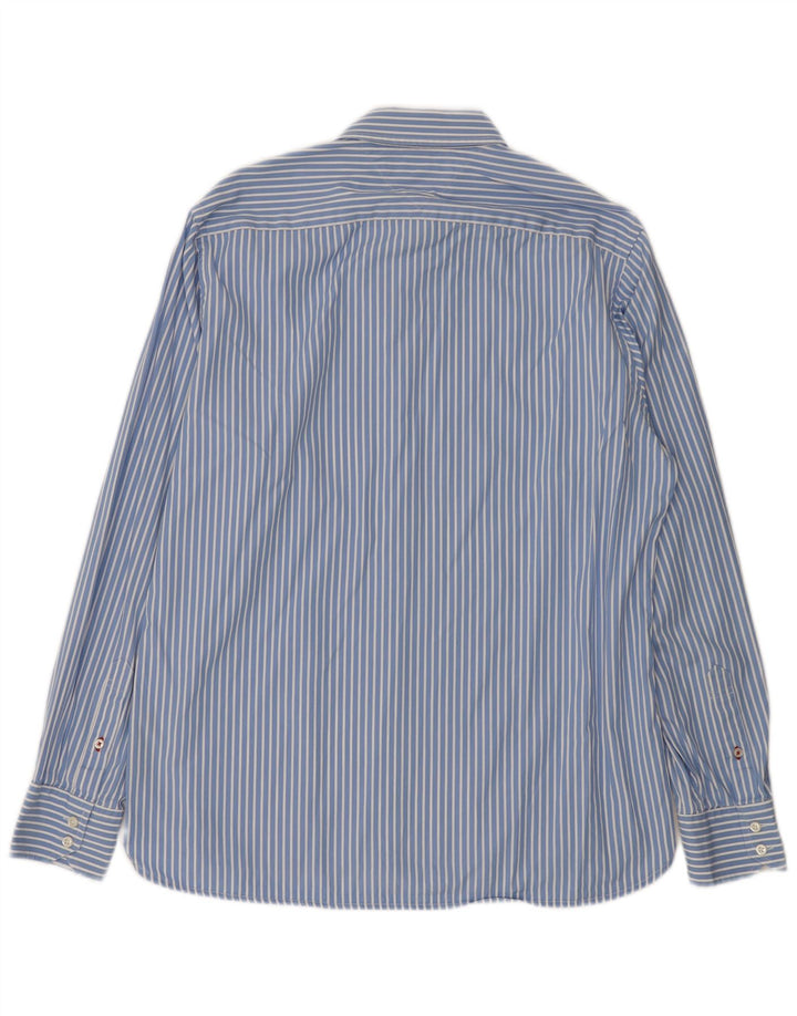 Camicia da uomo Tommy Hilfiger grande cotone gessato blu