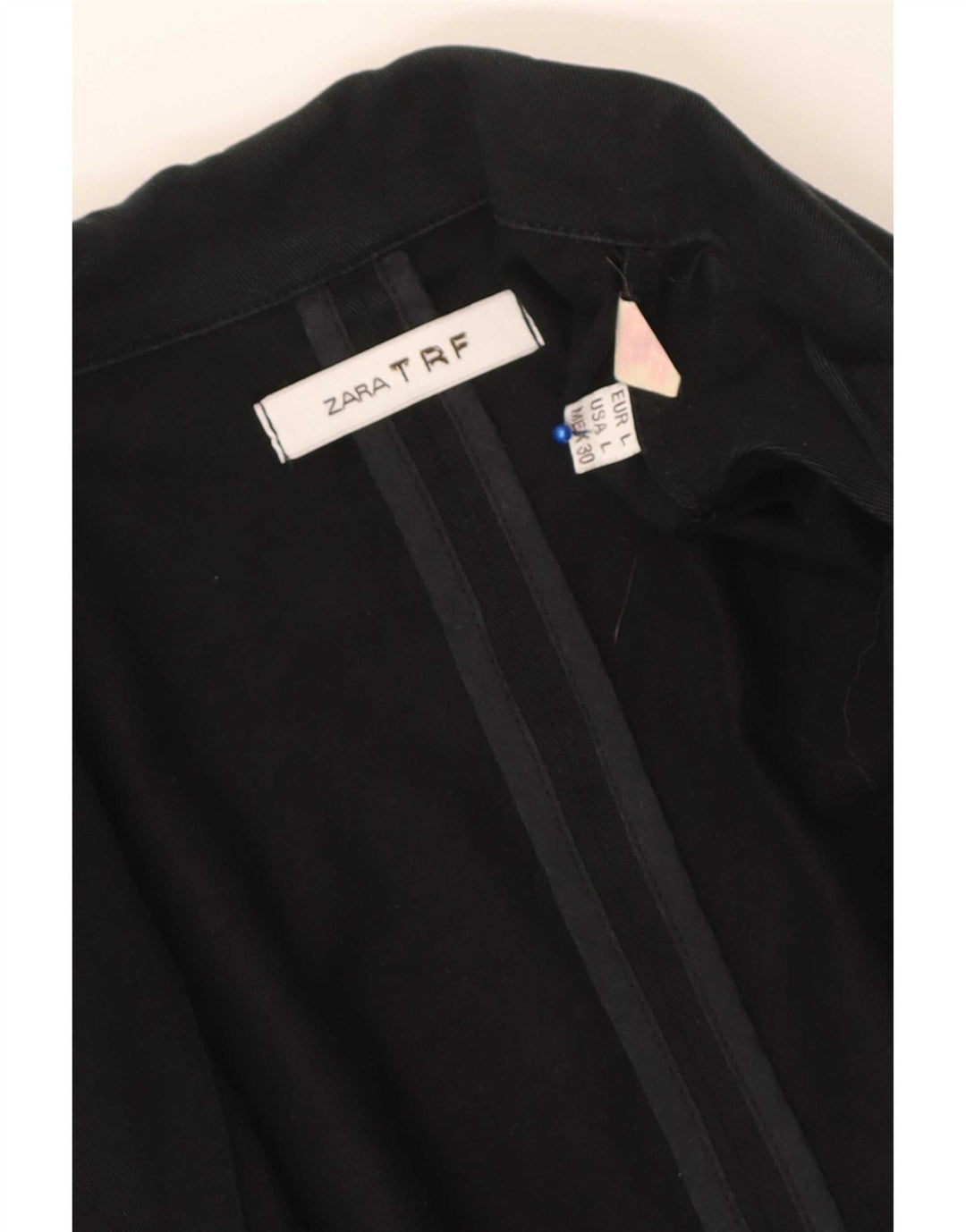 Giacca blazer a 2 bottoni Zara Trafaluc da donna UK 14 grande cotone nero