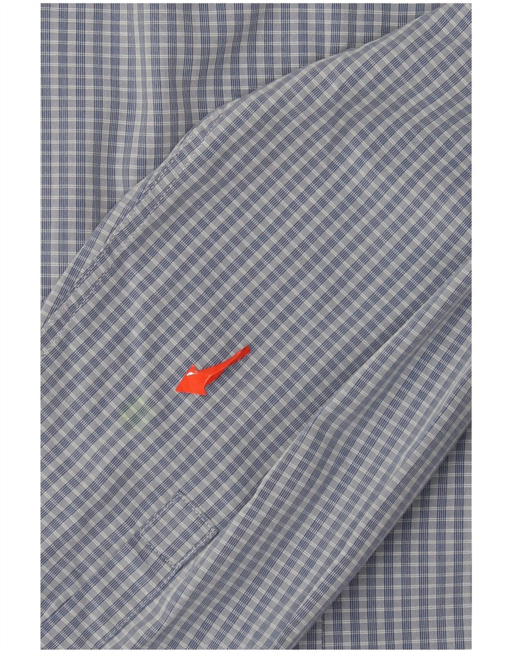 Camicia slim fit da uomo Calvin Klein taglia 43 17 XL a quadri blu