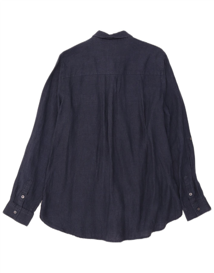 Camicia da donna Lands End UK 14 Large Blu Navy