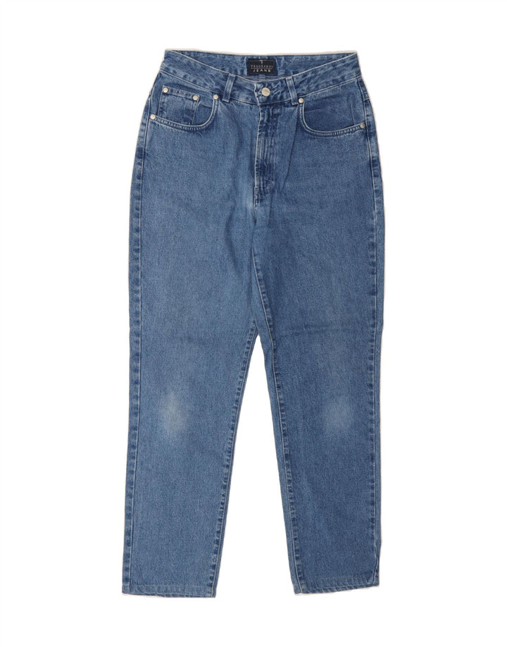 TRUSSARDI Womens Tapered Jeans W28 L28 Blue Cotton Vintage Trussardi and Second-Hand Trussardi from Messina Hembry 
