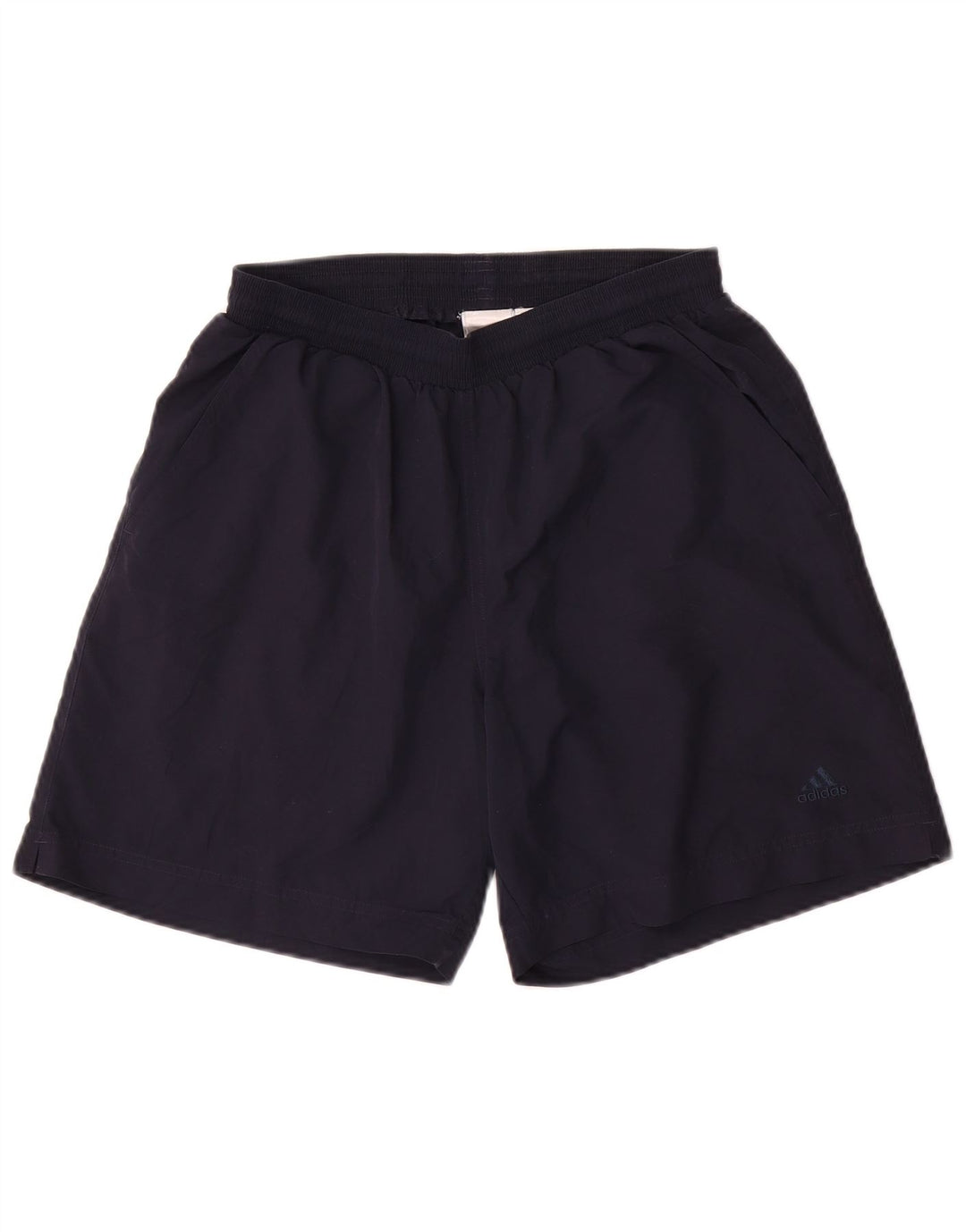 Pantaloncini sportivi da uomo Adidas piccoli in poliestere blu navy