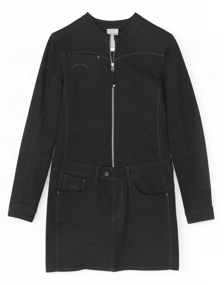 Abito basic a maniche lunghe da donna G-Star UK 12 Cotone nero medio