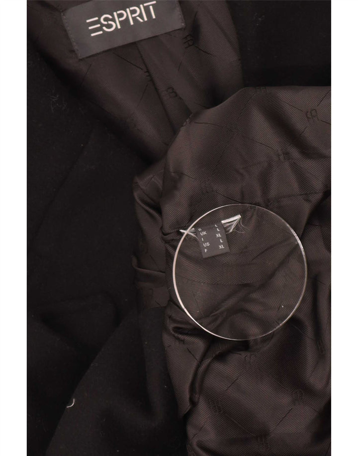Esprit Giacca blazer doppiopetto da donna UK 16 Large Nero
