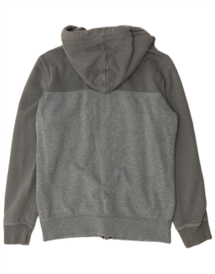 Maglione con cappuccio e zip da uomo Fat Face piccolo in cotone color block grigio