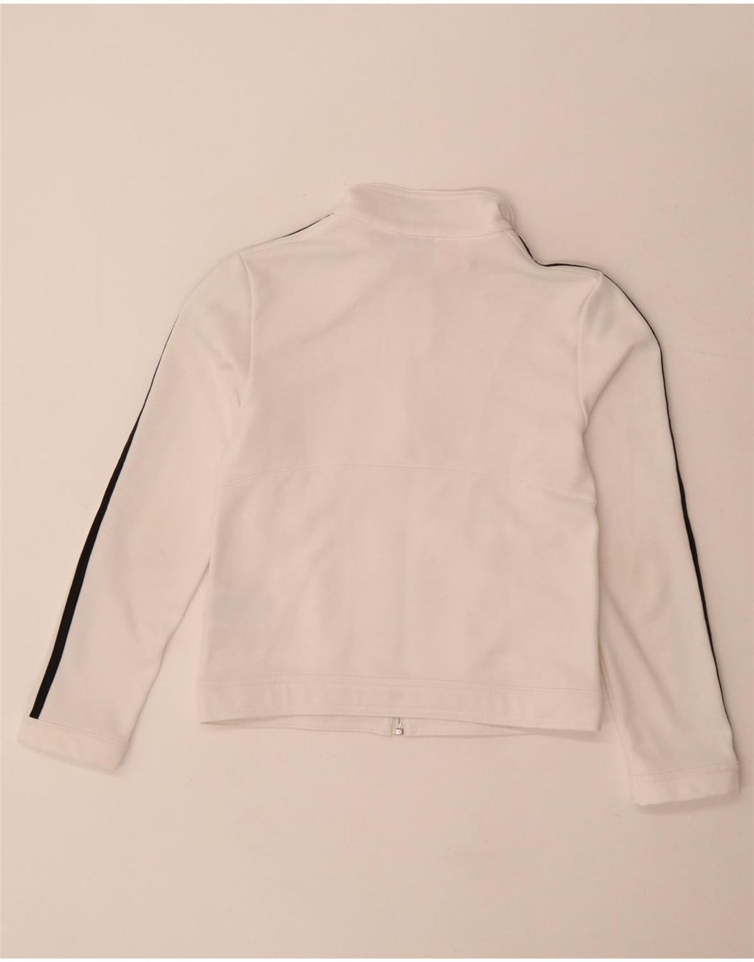 Giacca da ginnastica grafica per ragazze Adidas 11-12 anni in poliestere bianco