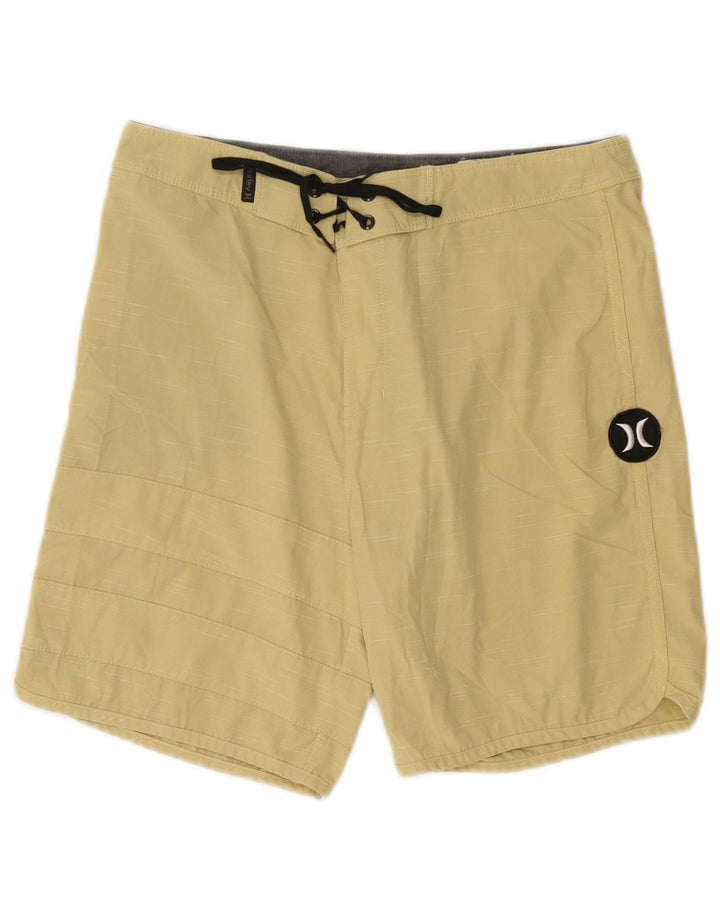 Pantaloncini da bagno Hurley Phantom da uomo piccoli in poliestere giallo