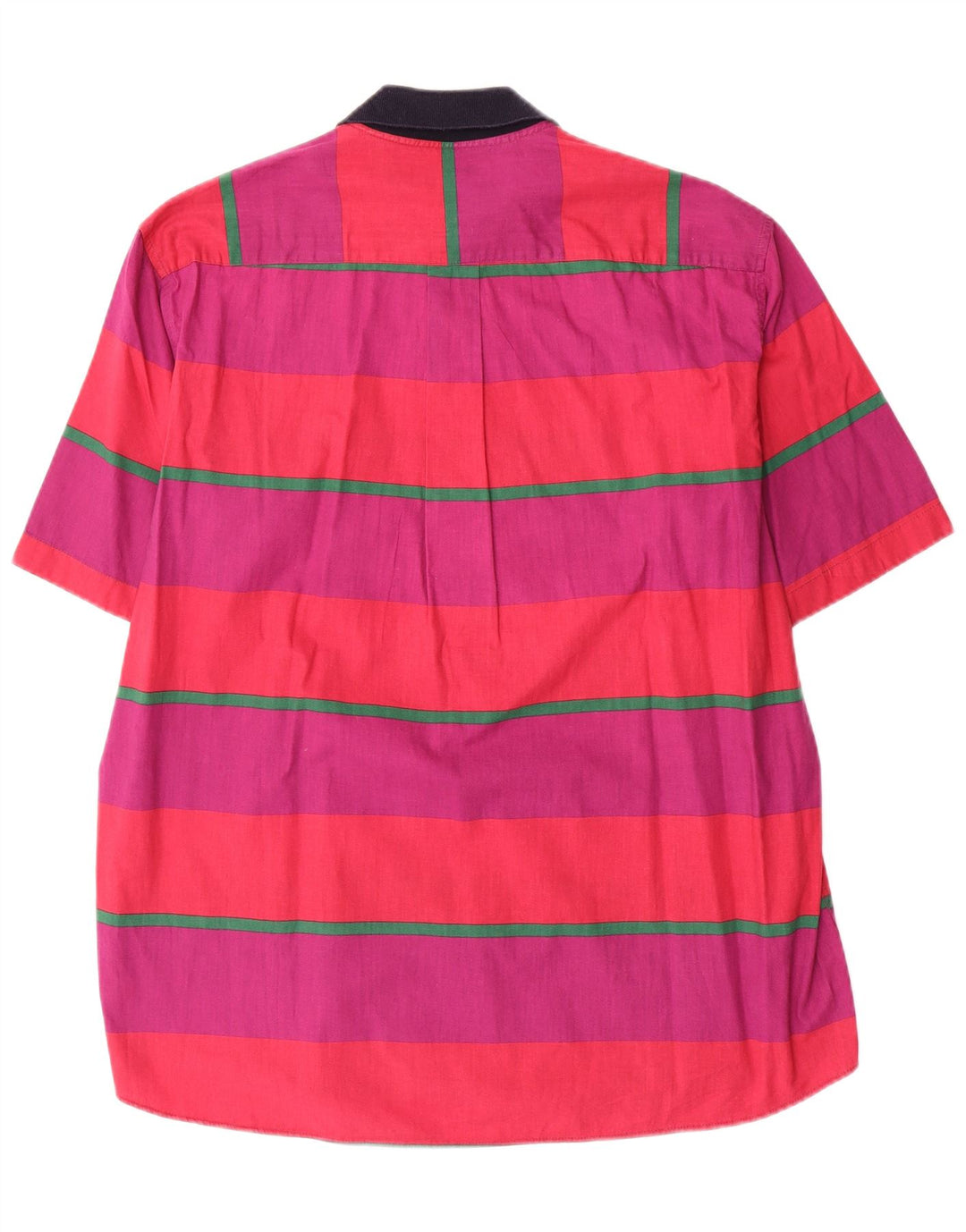 Camicia pullover a maniche corte da uomo ICEBERG grande cotone a righe viola