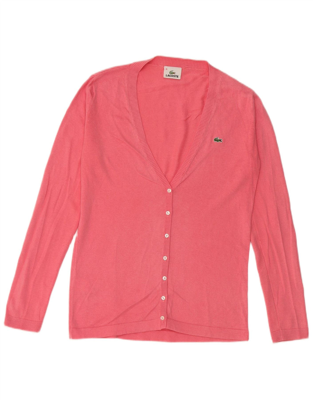 Maglione cardigan da donna Lacoste EU 36 piccolo cotone rosa