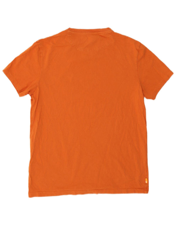 T-shirt da uomo slim fit Timberland Top in cotone arancione medio