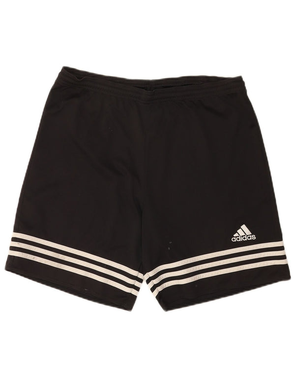 Pantaloncini sportivi Adidas Climalite da uomo medio poliestere nero