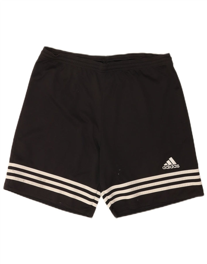 Pantaloncini sportivi Adidas Climalite da uomo medio poliestere nero