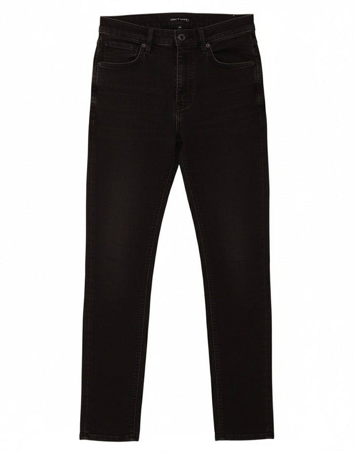 LEVI'S Womens Skinny Jeans W28 L30 Black Cotton
