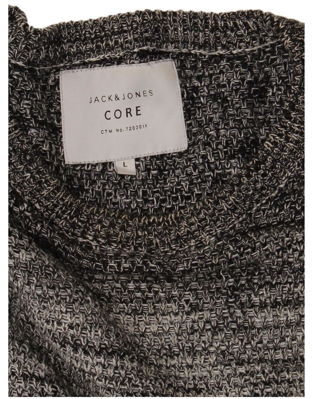 Maglione maglione girocollo da uomo Jack & Jones grande grigio