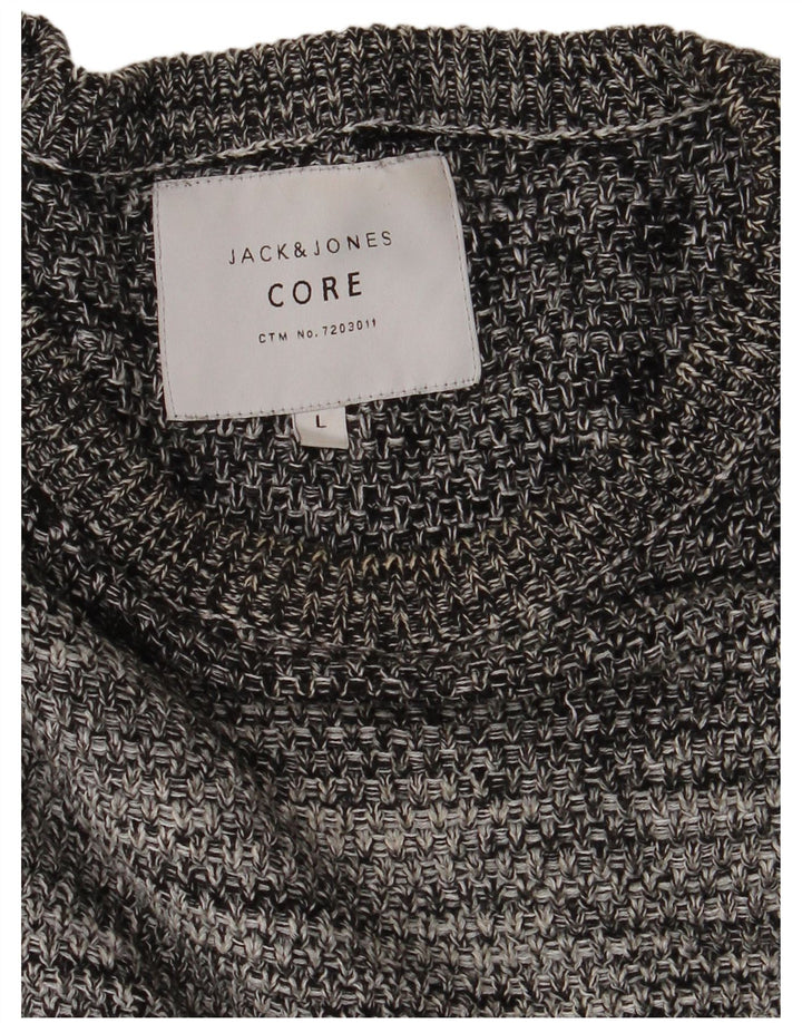 Maglione maglione girocollo da uomo Jack & Jones grande grigio