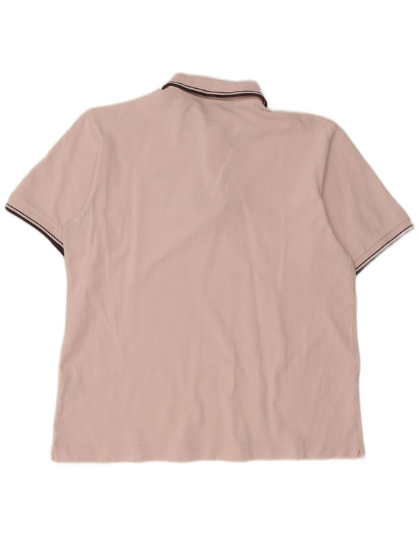 Polo Kappa Uomo Cotone Rosa Medio