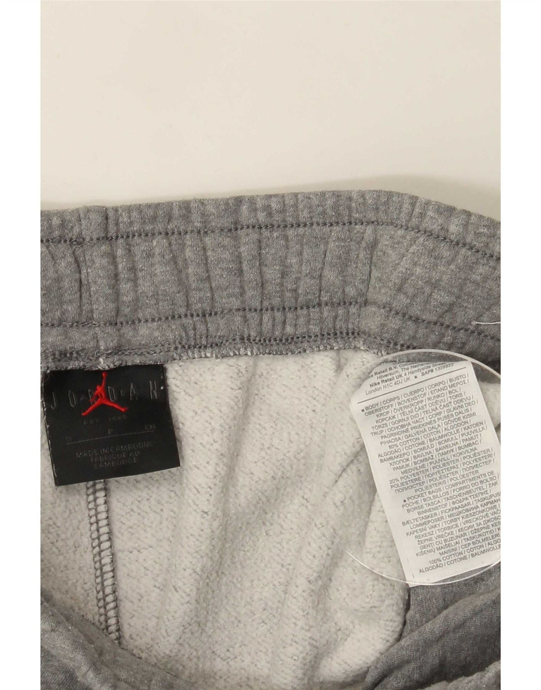Pantaloncini sportivi Jordan da uomo piccoli in cotone grigio