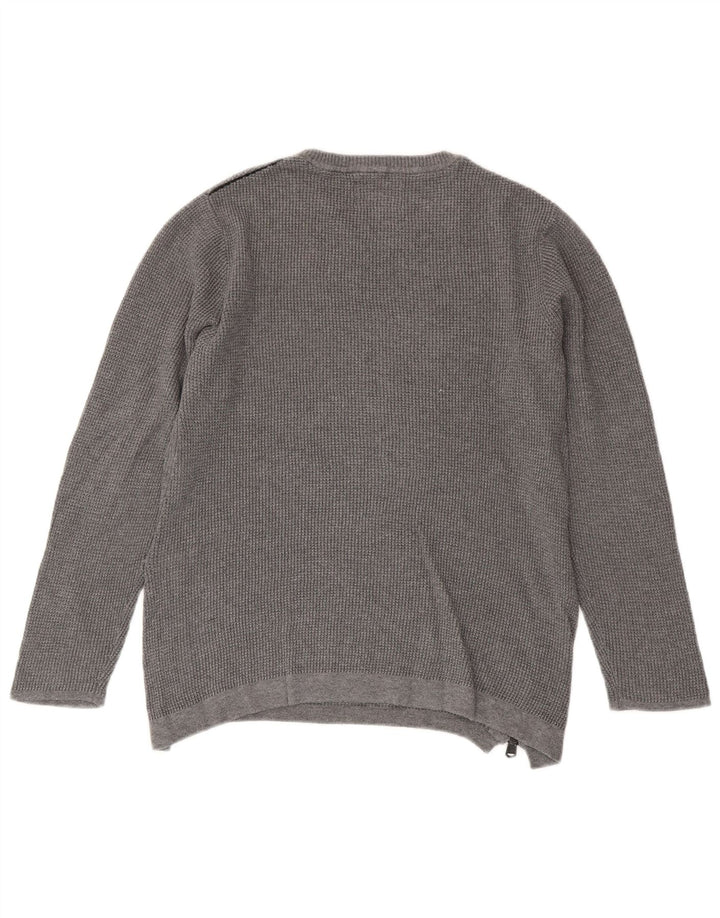 Maglione girocollo da ragazzo Zara 9-10 anni in cotone grigio