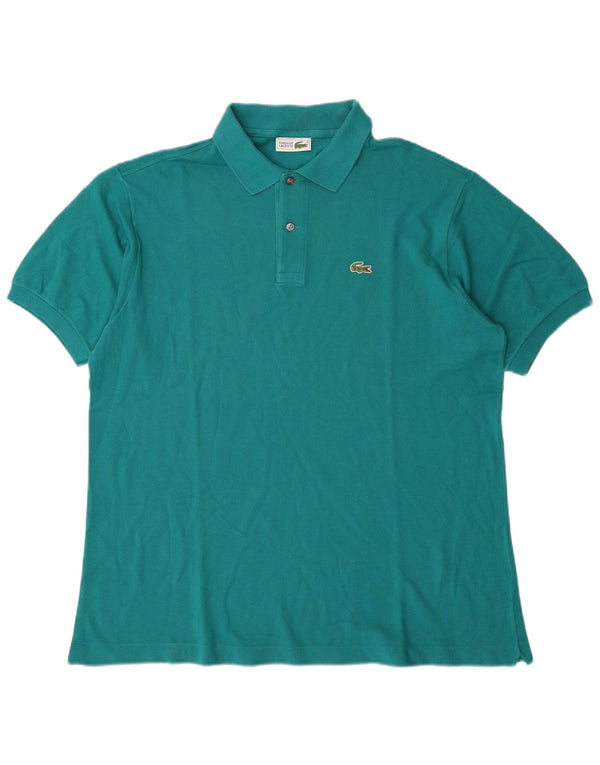 Polo da uomo Lacoste taglia 6 XL in cotone verde
