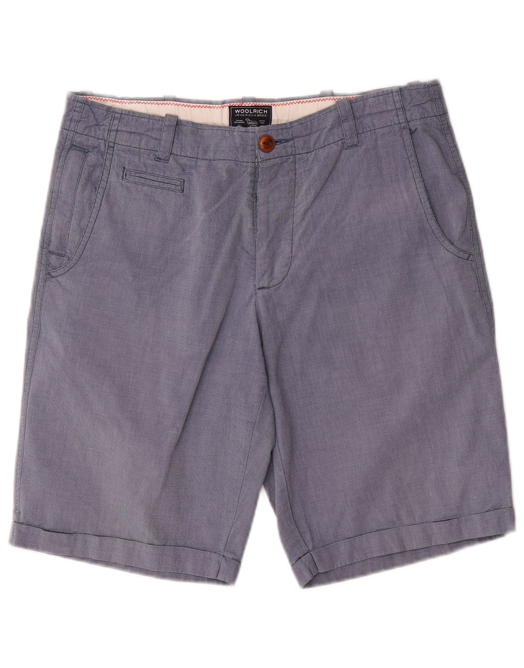 Pantaloncini chino da uomo Woolrich W31 cotone blu medio
