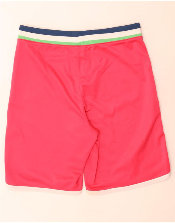 Pantaloncini sportivi da donna Converse UK 14 poliestere a righe grandi rosa