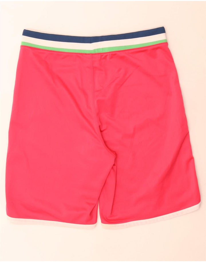 Pantaloncini sportivi da donna Converse UK 14 poliestere a righe grandi rosa