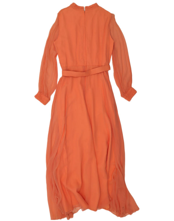 Abito lungo a maniche lunghe da donna Elinor Gay UK 16 Large Rosa