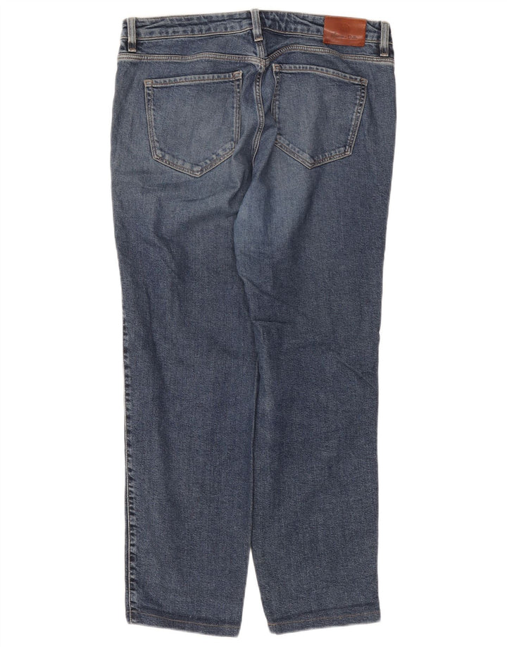 Jeans dritti a sigaretta da donna Massimo Dutti EU 42 Large W32 L27 Blu