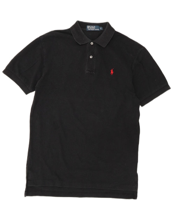 Polo Ralph Lauren da uomo piccola in cotone nero