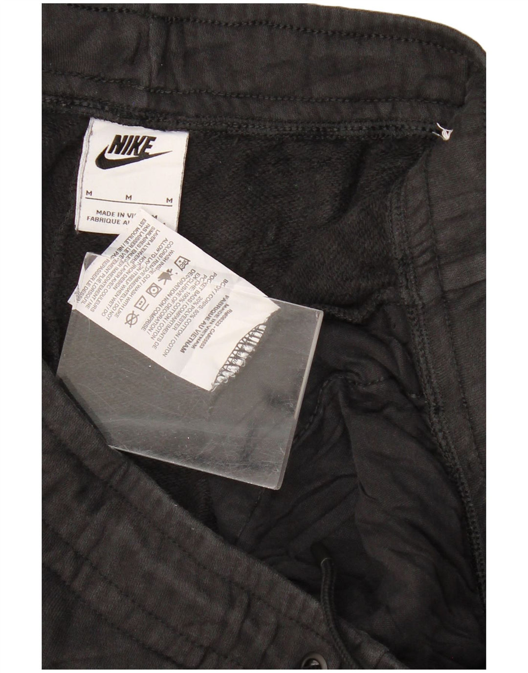 NIKE Pantaloni da tuta da donna Joggers UK 14 Medium Black Cotton