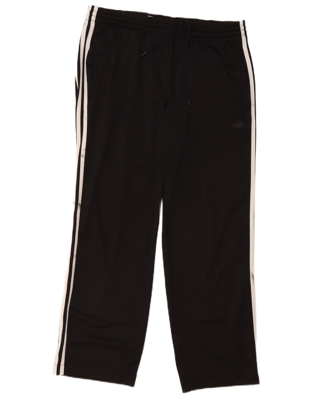 Pantaloni da tuta da uomo Adidas Large neri in poliestere
