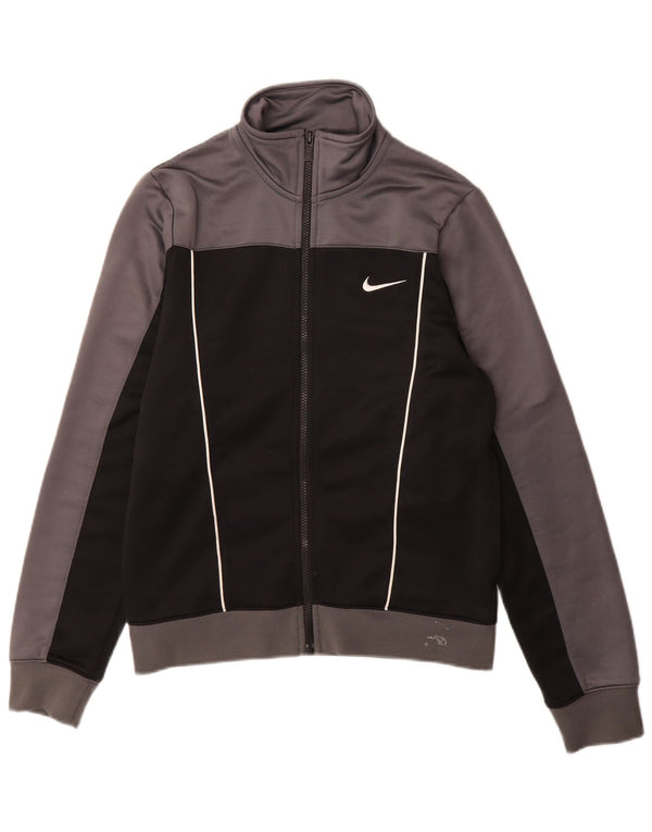 Giacca da ginnastica da uomo Nike Small in poliestere color block grigio