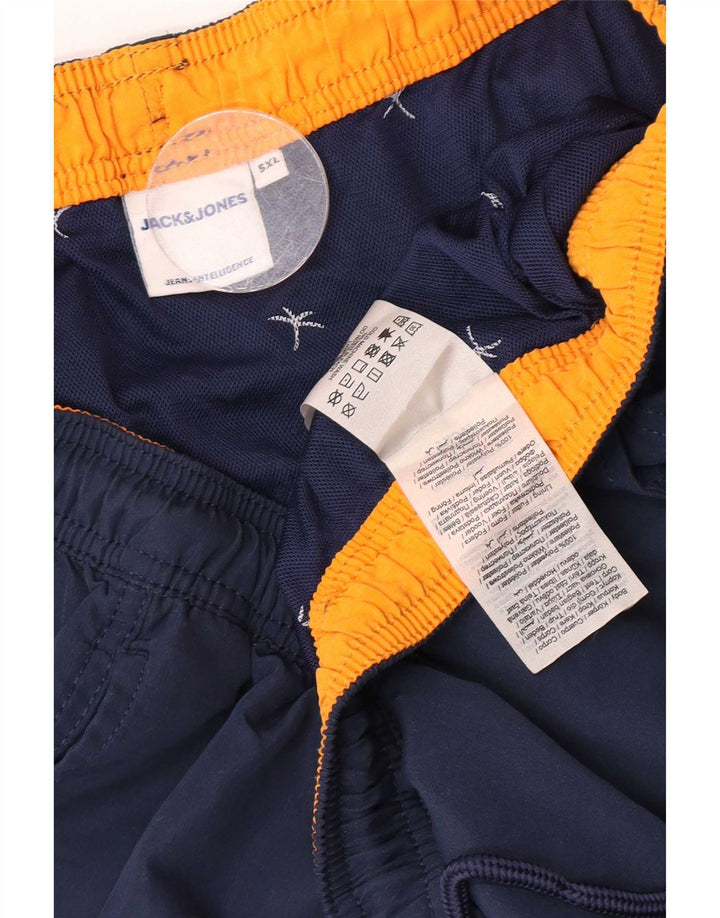 Pantaloncini da bagno da uomo Jack & Jones 5XL poliestere blu navy