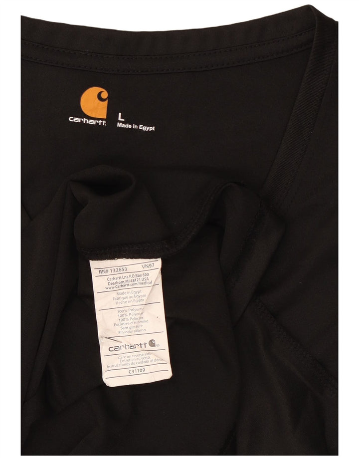 Maglia da donna a maniche lunghe Carhartt UK 16 grande poliestere nero